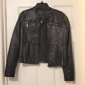 Kids faux leather jacket
